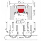 Fixation pour cintre KLICKFIX/22-26 + 2colliers chez vélo horizon port gratuit à partir de 300€
